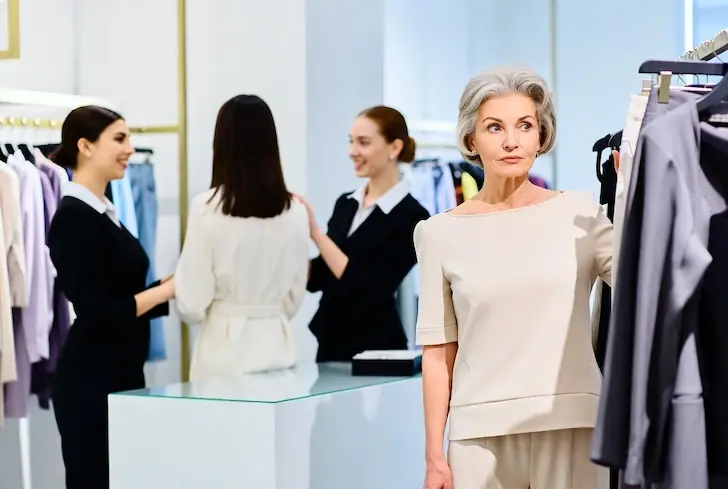 Почему продавцы в бутиках перестали замечать женщин за 50