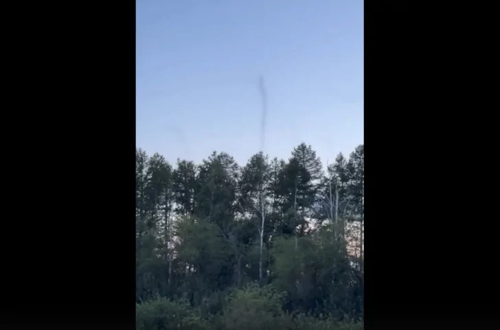 Комариные смерчи заснял на видео житель Башкирии