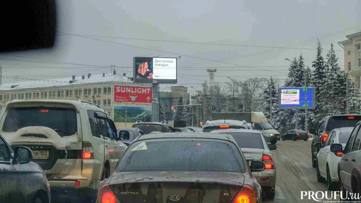В Уфе прогнозируют максимальные пробки вечером 16 января