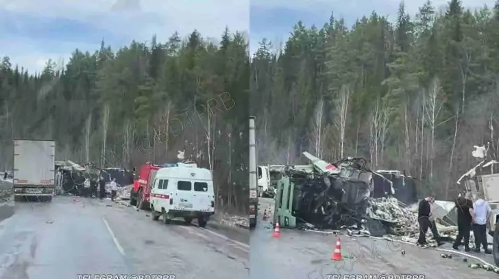 Грузовик в хлам: ДТП с двумя погибшими на трассе Уфа-Белорецк 