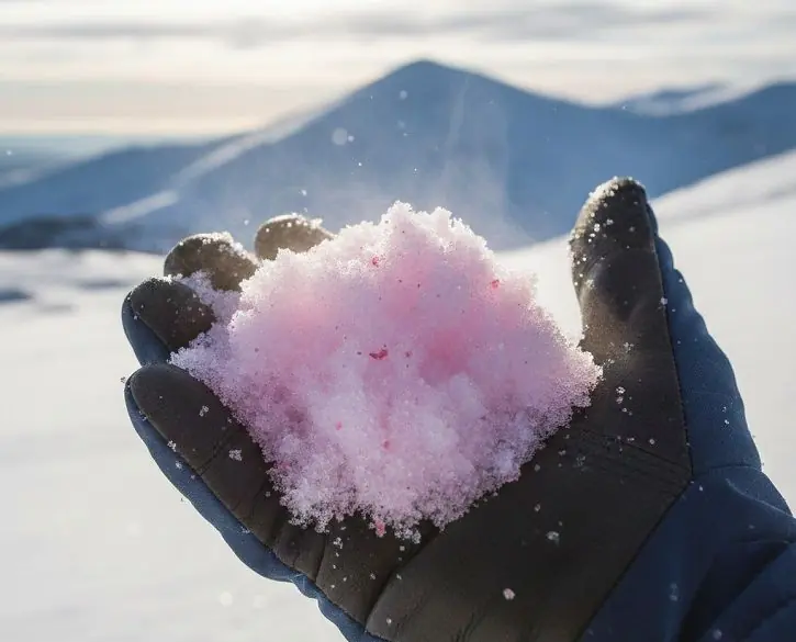 На Урале обнаружили арбузный снег: можно ли его есть?