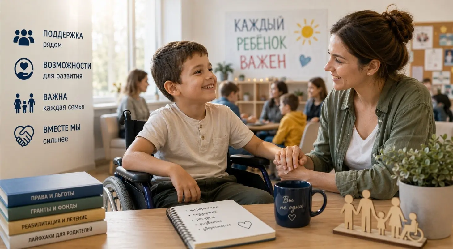 Помощь родителям детей с инвалидностью: гранты, фонды, права и лайфхаки