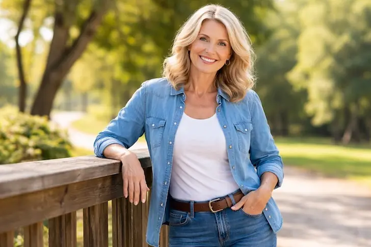 Один фасон джинсов, который действительно подходит женщинам старше 60 лет