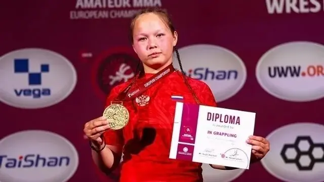 Диана Махмутова из Башкирии стала лучшей на первенстве Европы по грэпплингу