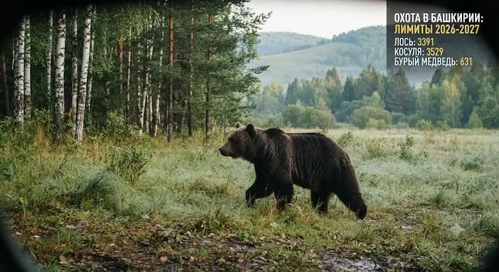 В Башкирии хотят увеличить лимиты на добычу лосей, косуль и медведей