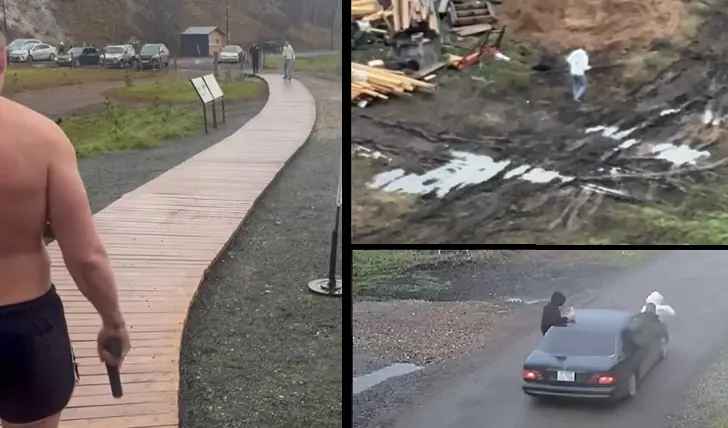 Возле уфимских «Мальдив» − источника Голубого озера − в частной бане случилась стрельба и драка булыжниками