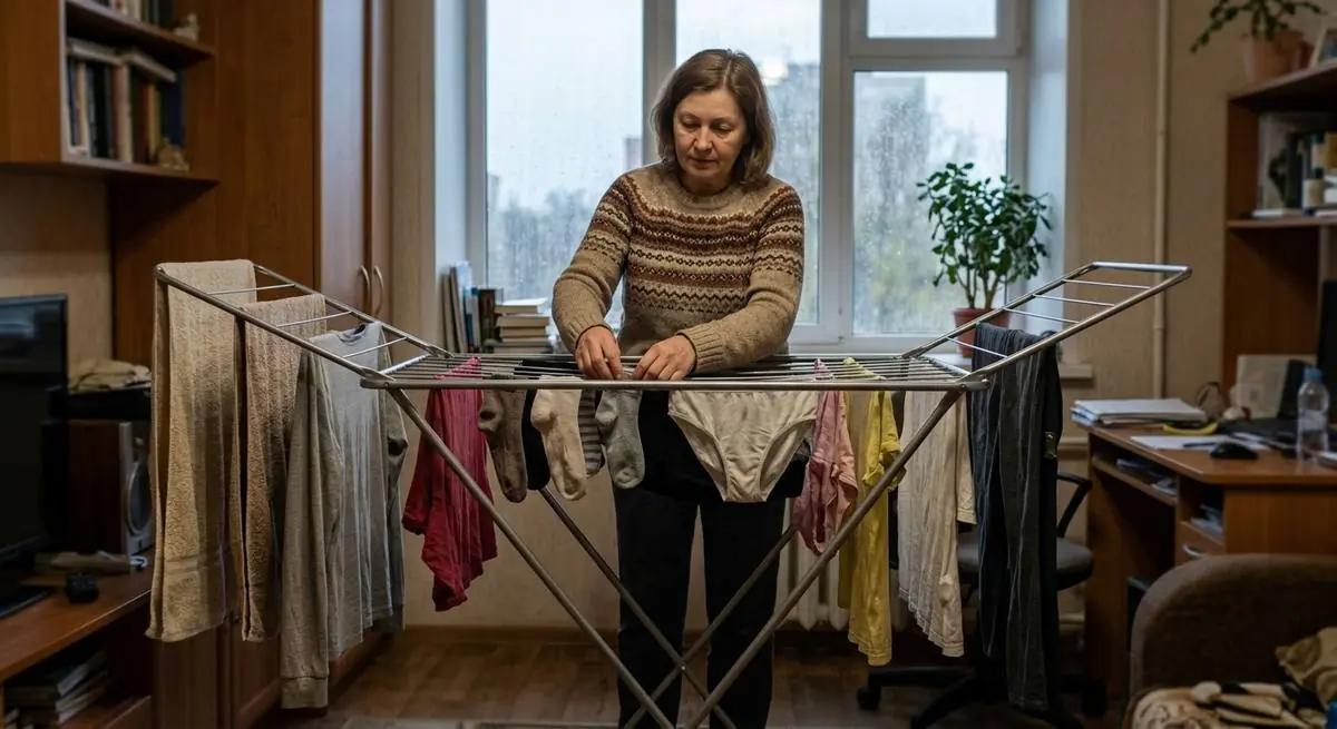 Как быстро высушить белье в дождливые дни: простой японский чудо-способ