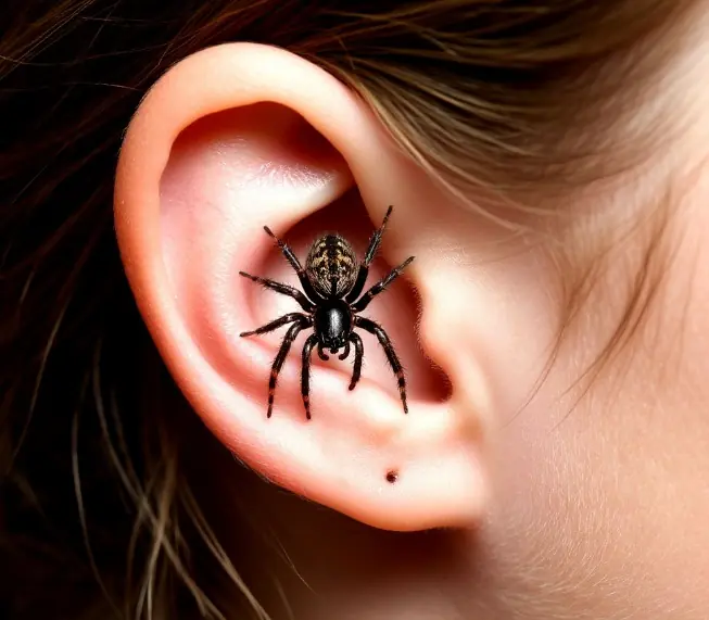 Обжился как у себя дома: живой паук поселился в ухе жительницы Башкирии и сплел паутину