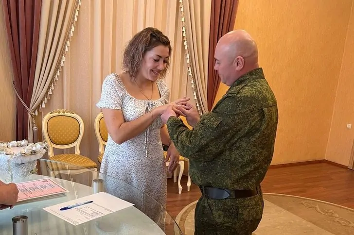 Мобилизованный из Башкирии женился на месте боевого слаживания