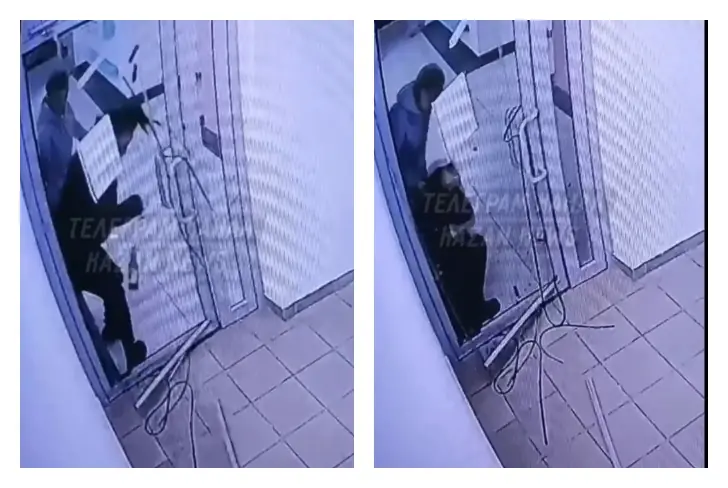 «Стекло вылетело, но не разбилось»: в Казани сняли на видео жестокое избиение девушки в подъезде