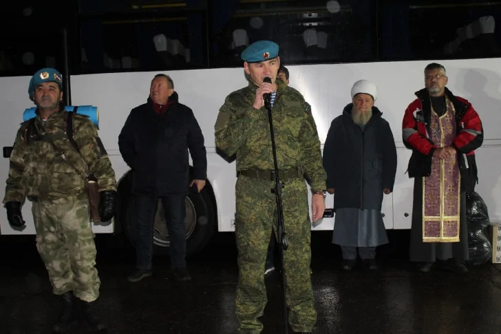 В Башкирии проводили четвертую группу мобилизованных