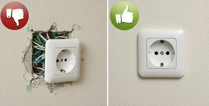 Розетка перестала выпадать из стены: нашёл рабочий способ закрепить её на века без лишних трат