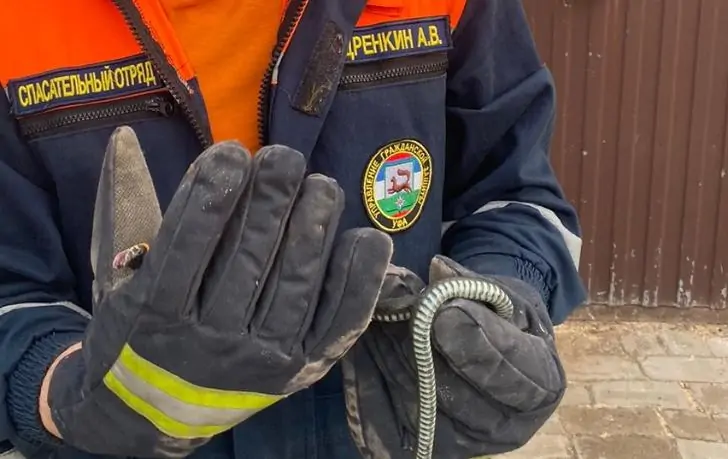 В Уфе женщина обнаружила змею на своей батарее