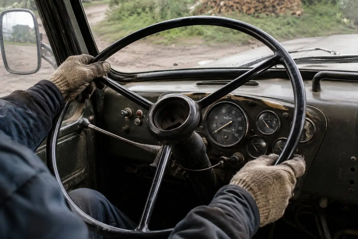 Почему в советских автобусах и грузовиках был огромный руль: причина проста