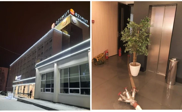 В Уфе загорелась гостиница «Азимут», людей экстренно эвакуировали