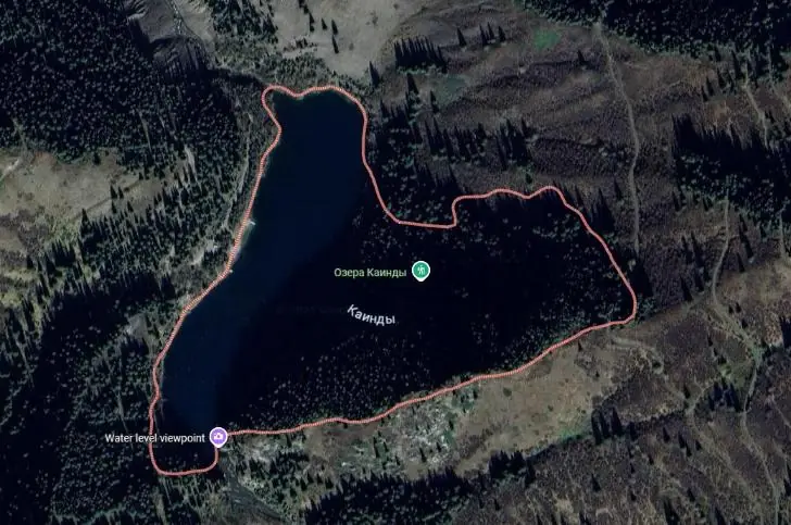 На дне озера Каинды расположен лес: какие тайны он скрывает