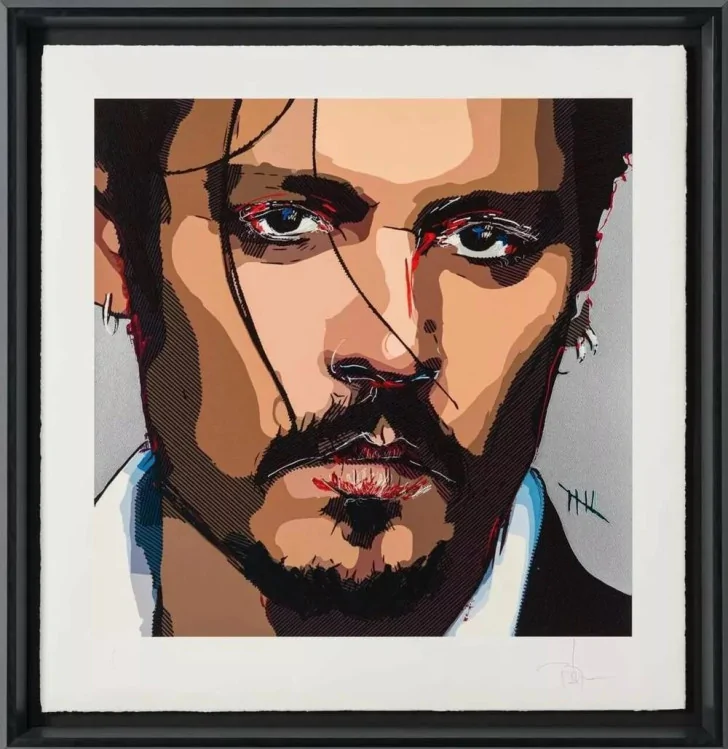 Джонни Депп продает автопортрет, который он написал, пока судился с бывшей женой Эмбер Херд