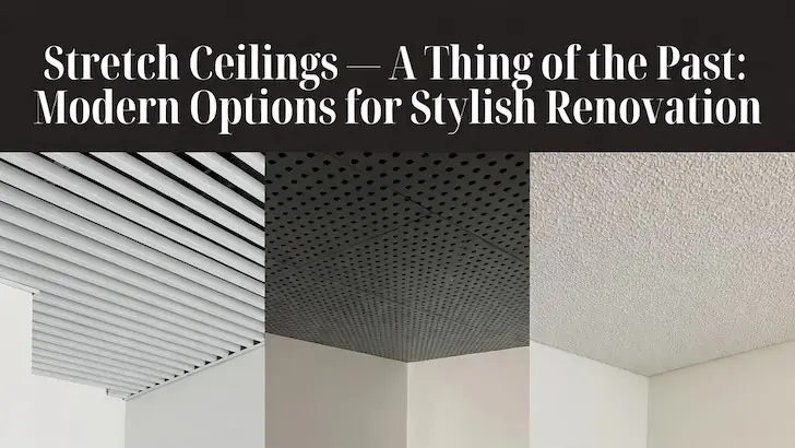 Натяжные потолки — прошлый век: назвали современные варианты для стильного ремонта