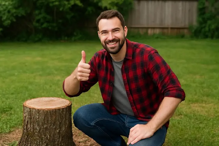 Как я убрал пень с участка за 15 минут — по методу великого Циолковского