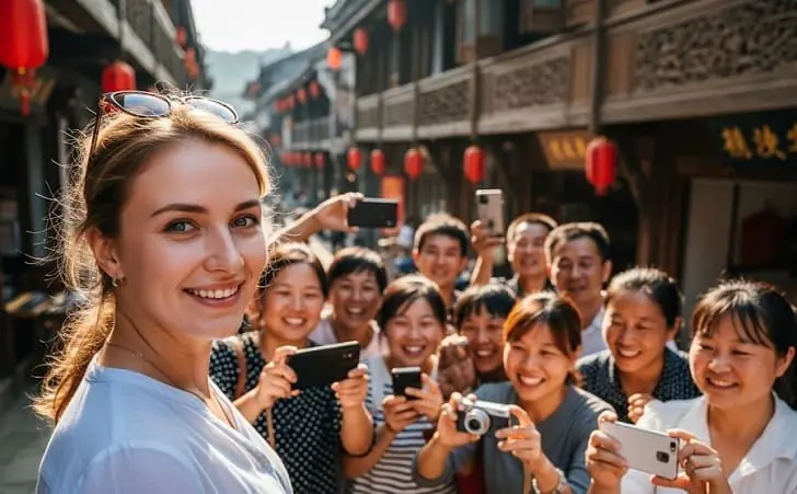 «Меня снимали чаще, чем обезьян»: как русские туристы становятся звёздами в китайской глубинке