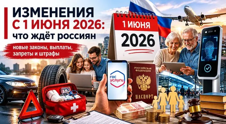 Что ждёт россиян после 1 июня – новые законы, выплаты, запреты и штрафы