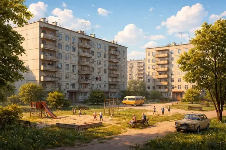 Почему вместо огромных советских дворов сегодня строят человейники с парковками?