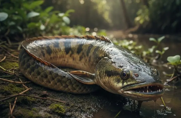 Рыбак поймал нечто невиданное: что скрывает речной монстр с головой змеи