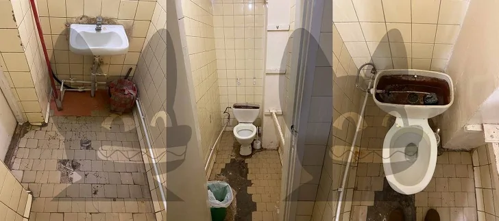 «Побитый пол, приклеенный выключатель»: Ксения Собчак опубликовала фотографии туалетов больницы №5 Набережных Челнов