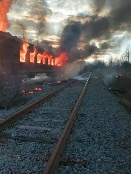 Подростки устроили пожар в вагоне на станции Урман в Башкирии 