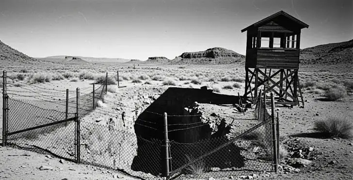 Подозрительная шахта в США была закрыта десятки лет назад, но до сих пор охраняется с вооружением?