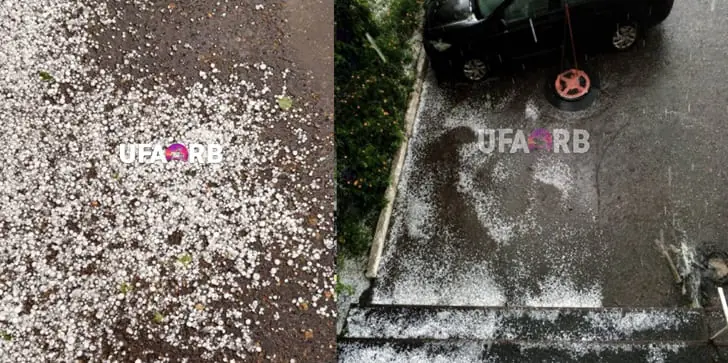Башкирию накрыло ледяной бурей: градины размером с яйцо крушат город