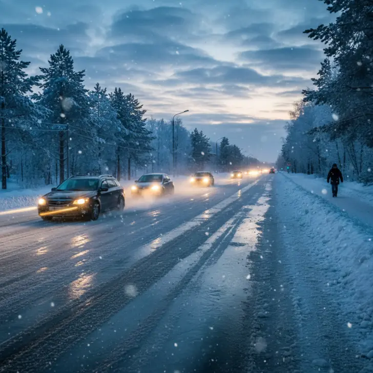 Крик души. Вы чего ждете? Аварий? На дорогах заносит.