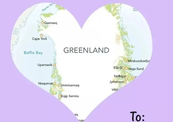 Открытка США к 14 февраля