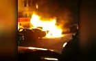 Появилось видео поджога автомобиля адвоката Виталия Буркина