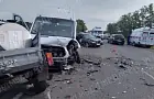 В Башкирии автобус столкнулся с двумя машинами