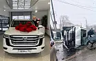 Успела до санкций: уфимская бизнес-вумен перевернула купленный недавно «Ланд Крузер» и протаранила три машины