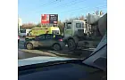  В Уфе "бетономешалка" догнала "легковушку"