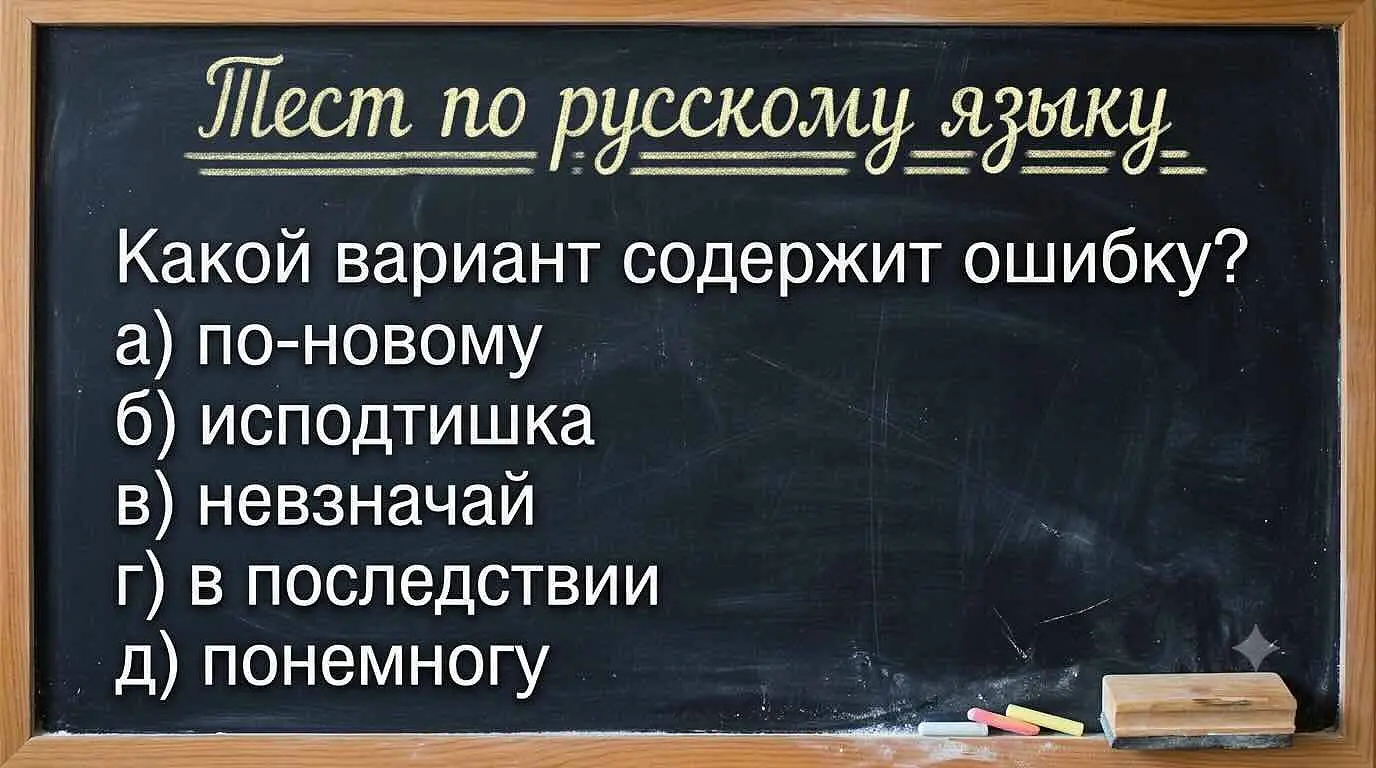 У вас врождённая грамотность, если заметите ошибку: тест по русскому языку