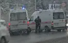 В Уфе скорая помощь попала в ДТП в час пик