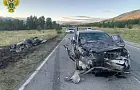 Трое парней сгорели заживо в ДТП в Башкирии