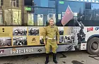Один из популярных уфимских маршрутов «Башавтотранс» обклеили фотографиями ВОВ