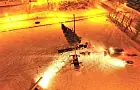 Новогоднюю ель установили в уфимском микрорайоне Нижегородка
