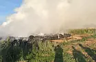 В Башкирии загорелся мусорный полигон под Мелеузом