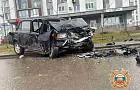 В Уфе «семерка» на бешеной скорости врезалась в припаркованный грузовик