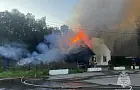Придорожное кафе сгорело на трассе М-5 в Башкирии 