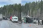 Грузовик в хлам: ДТП с двумя погибшими на трассе Уфа-Белорецк 