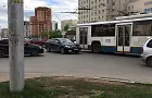В Уфе на улице Бакалинской собралась пробка из-за отключенного светофора