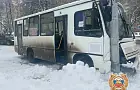 В Уфе маршрутный автобус врезался в столб