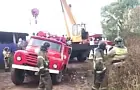 В Башкирии пожарная машина застряла в грязи и не смогла выбраться