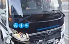 В Уфе автобус столкнулся с легковушкой